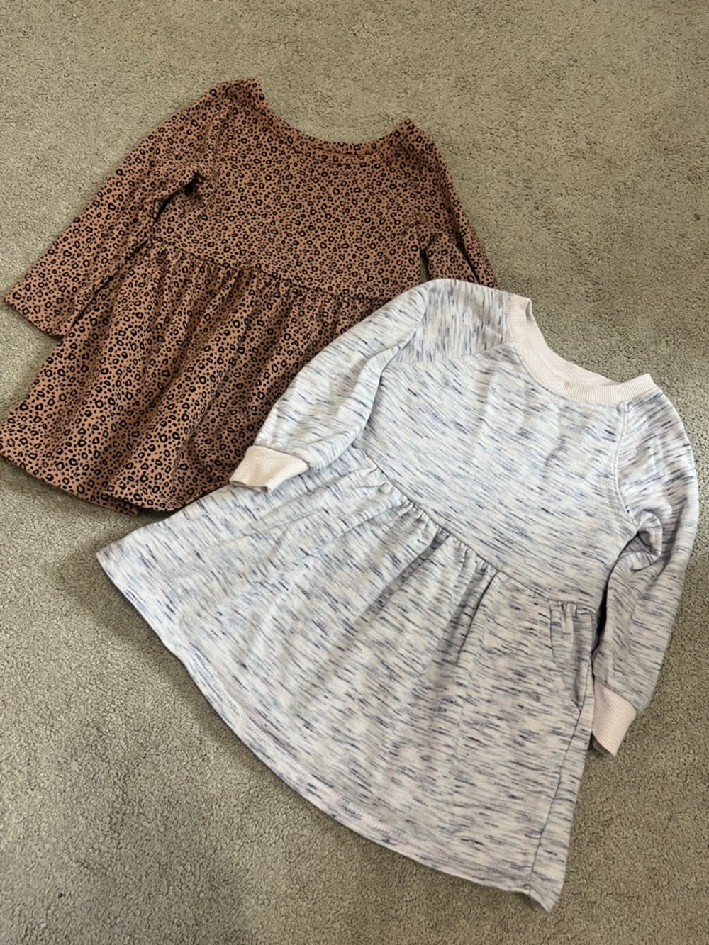 Girls' set of 2 Long-Sleeve Toddler Dresses